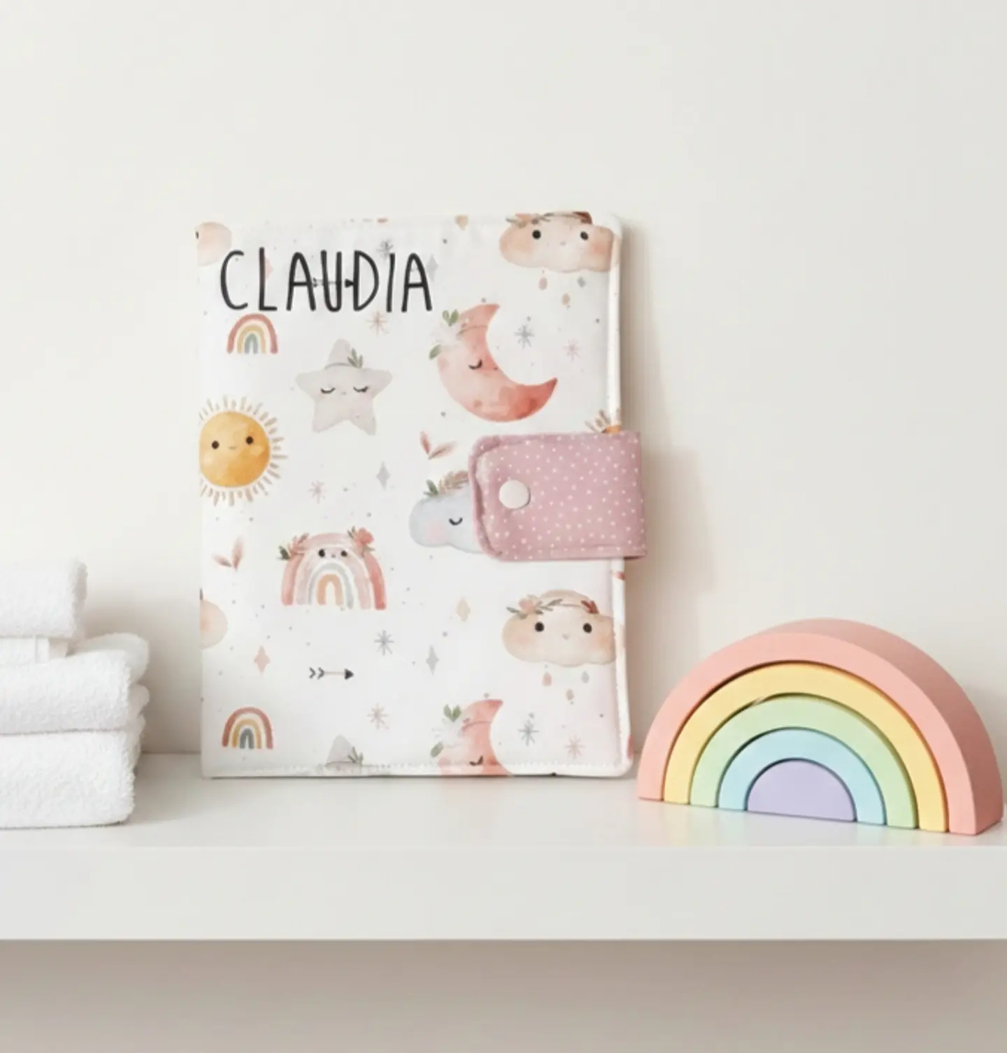 Portadocumentos bebé personalizado Boho 1