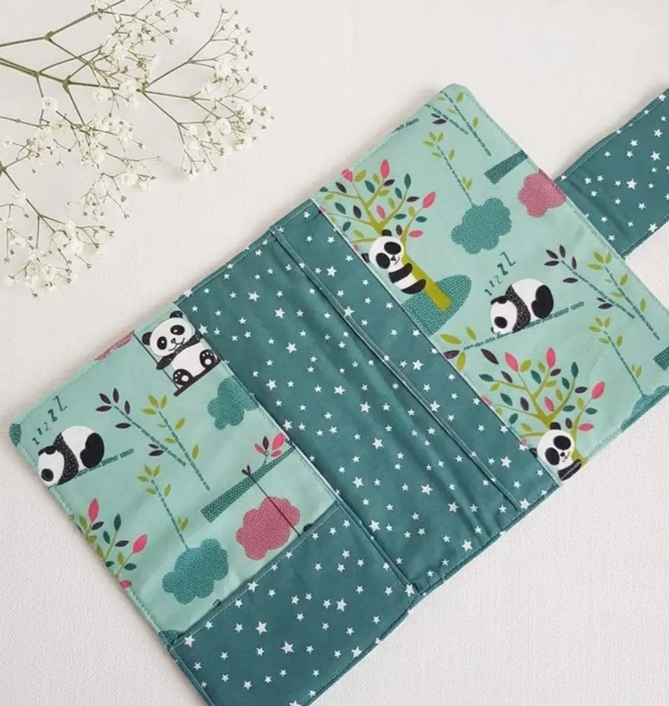 Portadocumentos bebé personalizado Pandas 2
