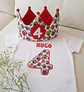  Conjunto corona de cumpleaños y camiseta Marvel superhéroes  - Miniatura 1