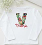 Camiseta inicial personalizada Navidad  - Miniatura 1