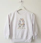 Sudadera personalizada con la inicial  Flores - Miniatura 2