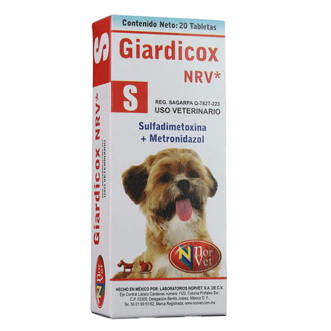 Giardicox NRV "S" 20 tabletas 