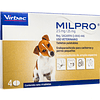 Milpro 2.5 mg/25 mg Puppy 4 Tabletas 