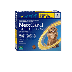 NexGard Spectra Perro "S" 1 masticable 3.6-7.5 Kg