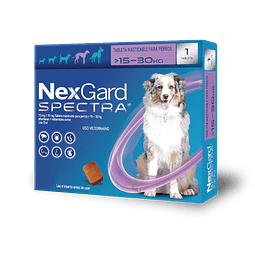 NexGard Spectra Perro "L" 1 masticable 15-30 Kg