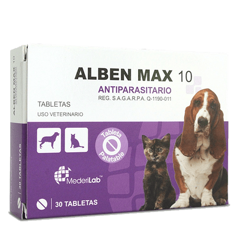 Alben Max-10  30 tabletas