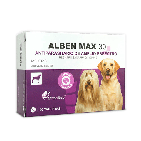 Alben Max-30  30 tabletas
