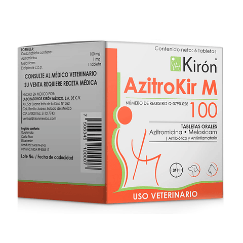 Azitrokir M 6 tabletas