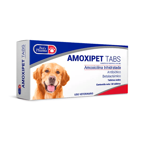Amoxipet Tabs 30 tabletas