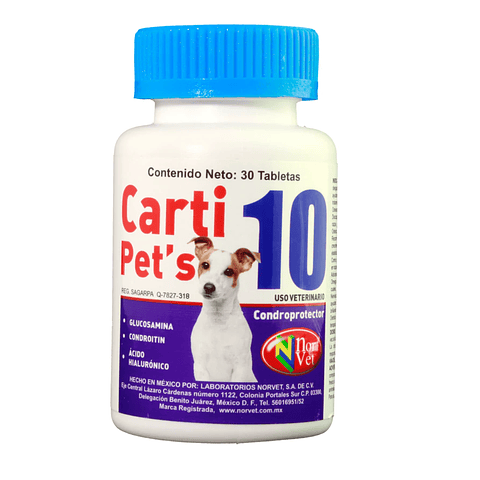 Carti Pets Plus 10 kg 30 tabletas