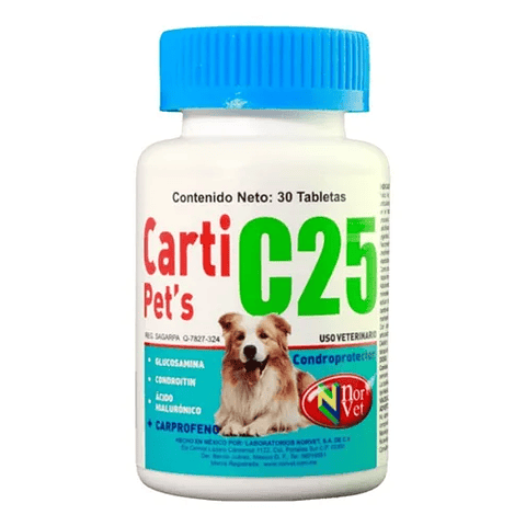 Carti Pet´s C 25 Kg 30 tabletas