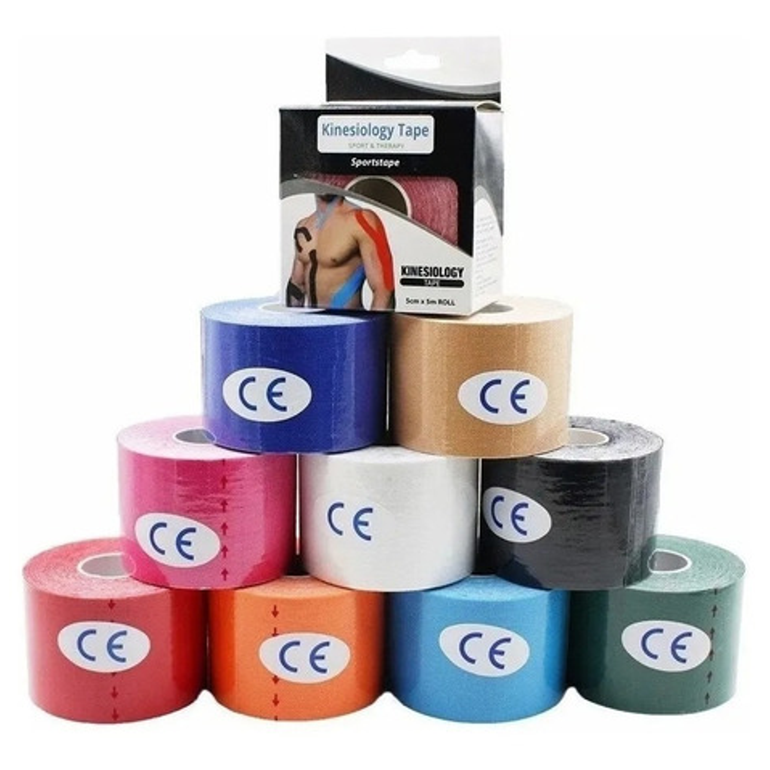 Cintas Ktape De 5cmx5mts  Pack 12 Unidades  2
