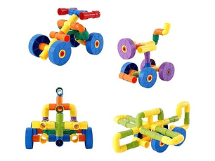 Bloques Construcción Tubos Conectables 72pcs