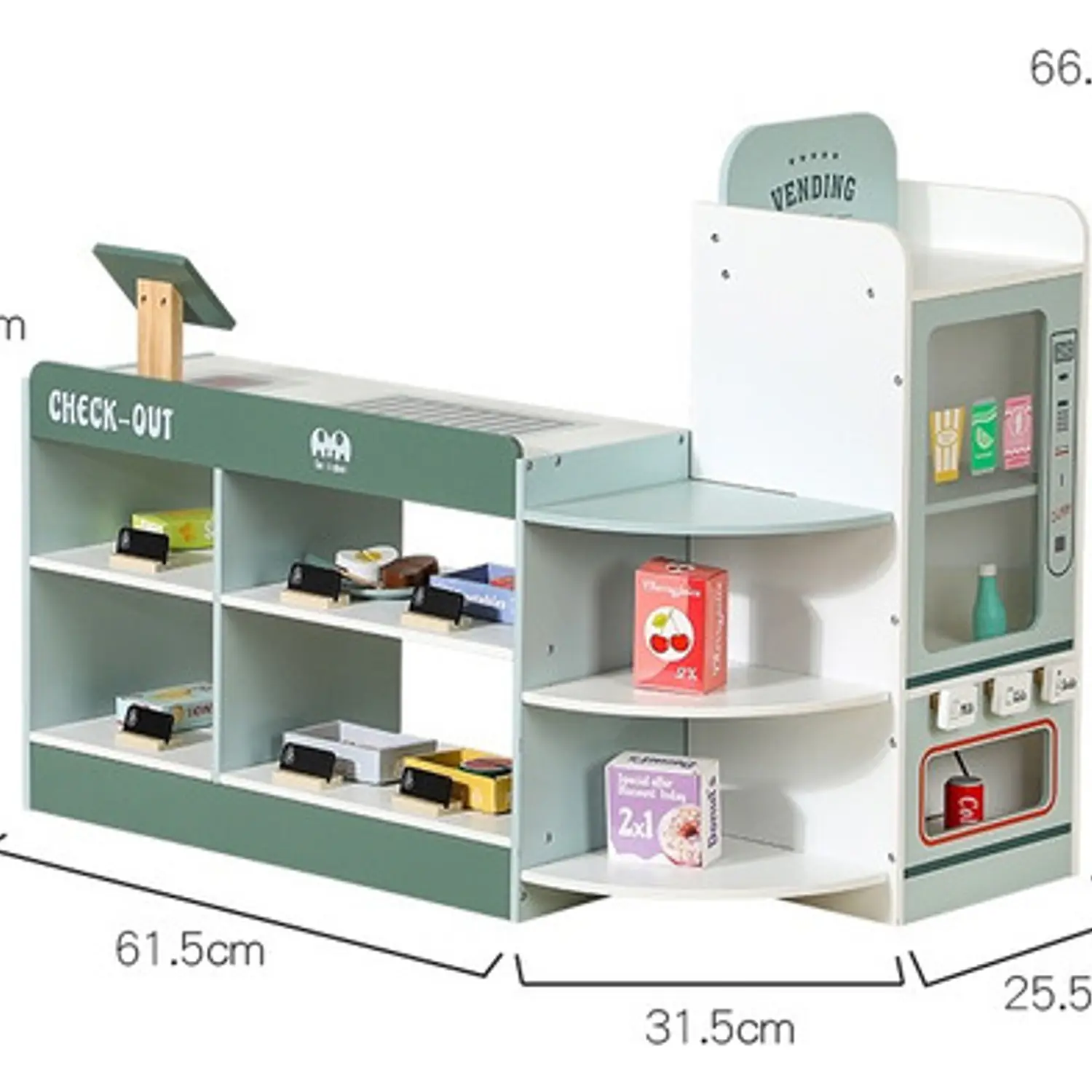 Mercado Tienda De Juguete Juego De Madera Para Niños Y Niñas 6