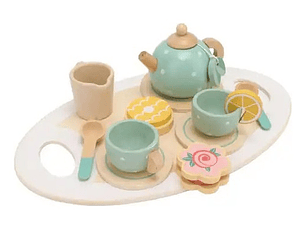 Juego De Tazas De Té Para De Rol Madera