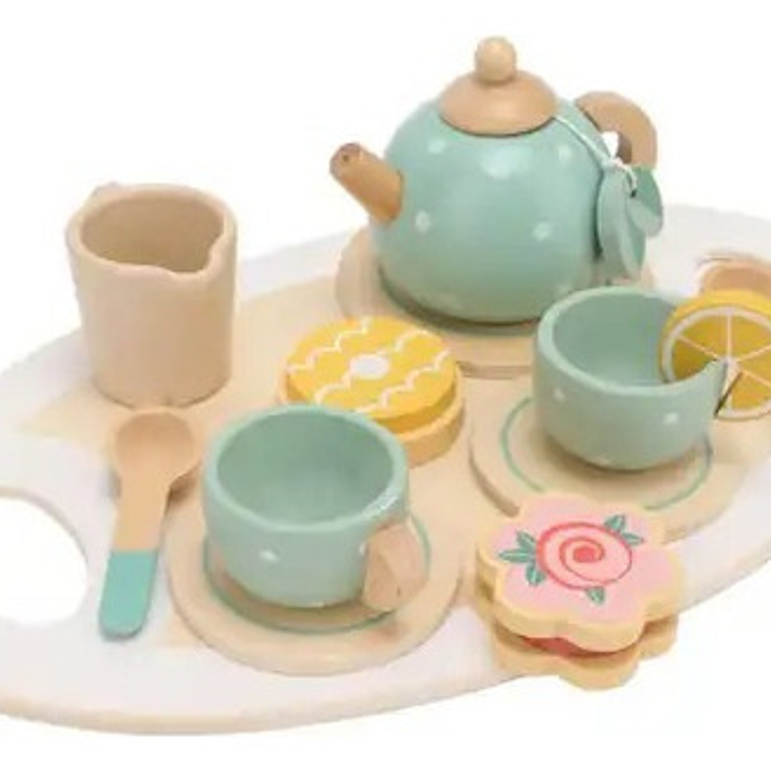 Juego De Tazas De Té Para De Rol Madera 2