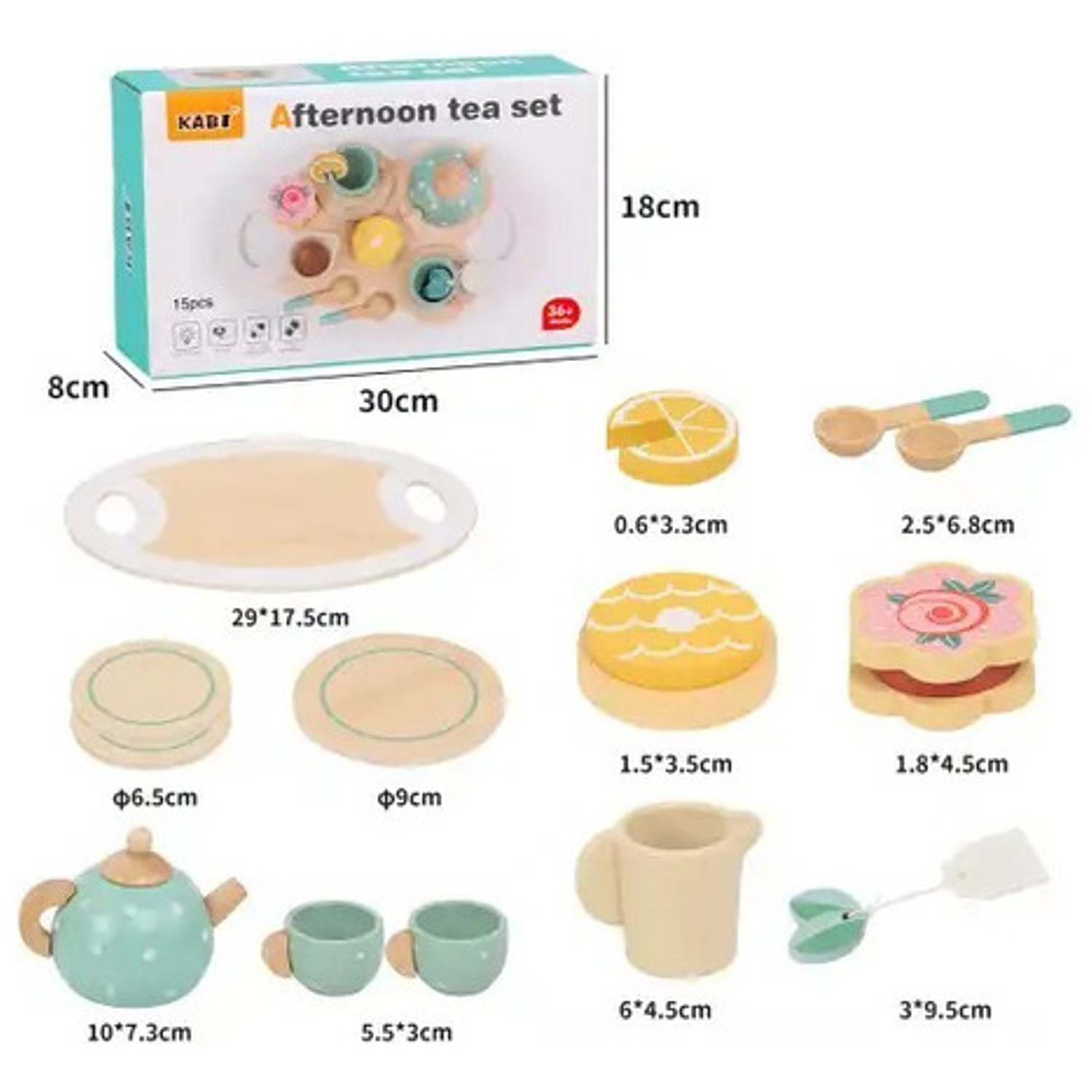 Juego De Tazas De Té Para De Rol Madera 4