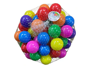 Pelotas Plásticas 8cm Alta Calidad - Saco 100 Unidades