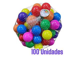 Pelotas Plásticas 8cm Alta Calidad - Saco 100 Unidades