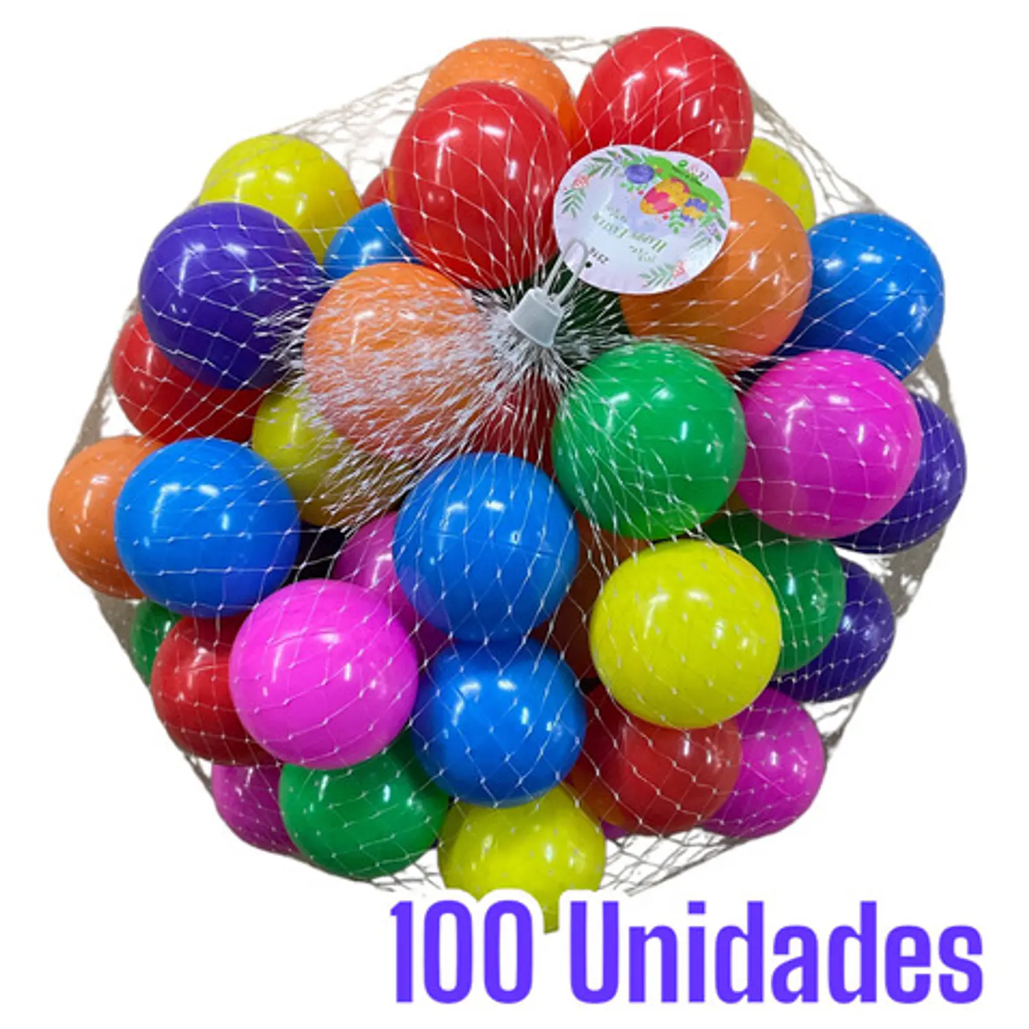 Pelotas Plásticas 8cm Alta Calidad - Saco 100 Unidades 2