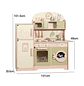 Cocina De Madera Con Horno De Juguete Oliva - Miniatura 2
