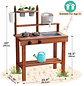 Cocina De Madera Chocolate Jardin - Miniatura 3