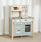 Cocina De Madera con Horno De Juguete Celeste - Miniatura 1