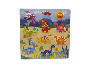 Puzzle Pivotes Animal / Transporte / Dinosaurio Surtidos