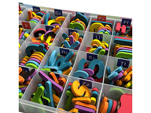 Maleta De Letras Magneticas Y Números Premiun