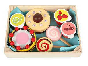 Mix Alimento Pasteles Madera