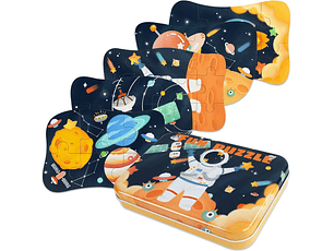 Puzzle Lata Astronautas 5pcs