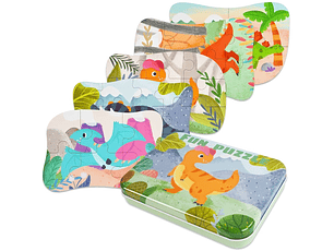 Puzzle Latas Dinosaurios