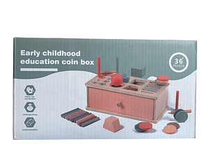 Montessori Encaje Caja Clasificación Pastel