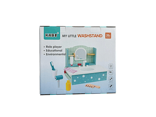 Lavamanos Baño Madera Juego de Rol