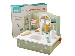 Lavamanos Baño Madera Juego de Rol