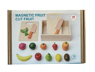  Cajón de frutas para cortar doble tabla 16 piezas