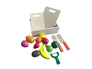  Cajón de frutas para cortar doble tabla 16 piezas