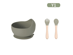 Plato y Utencilios de Silicona