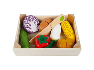 Mix Alimento Verduras Madera