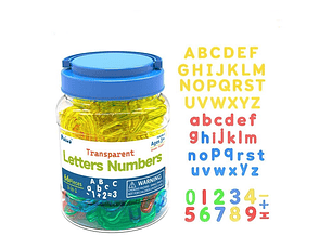 Numeros y Letras Transparentes