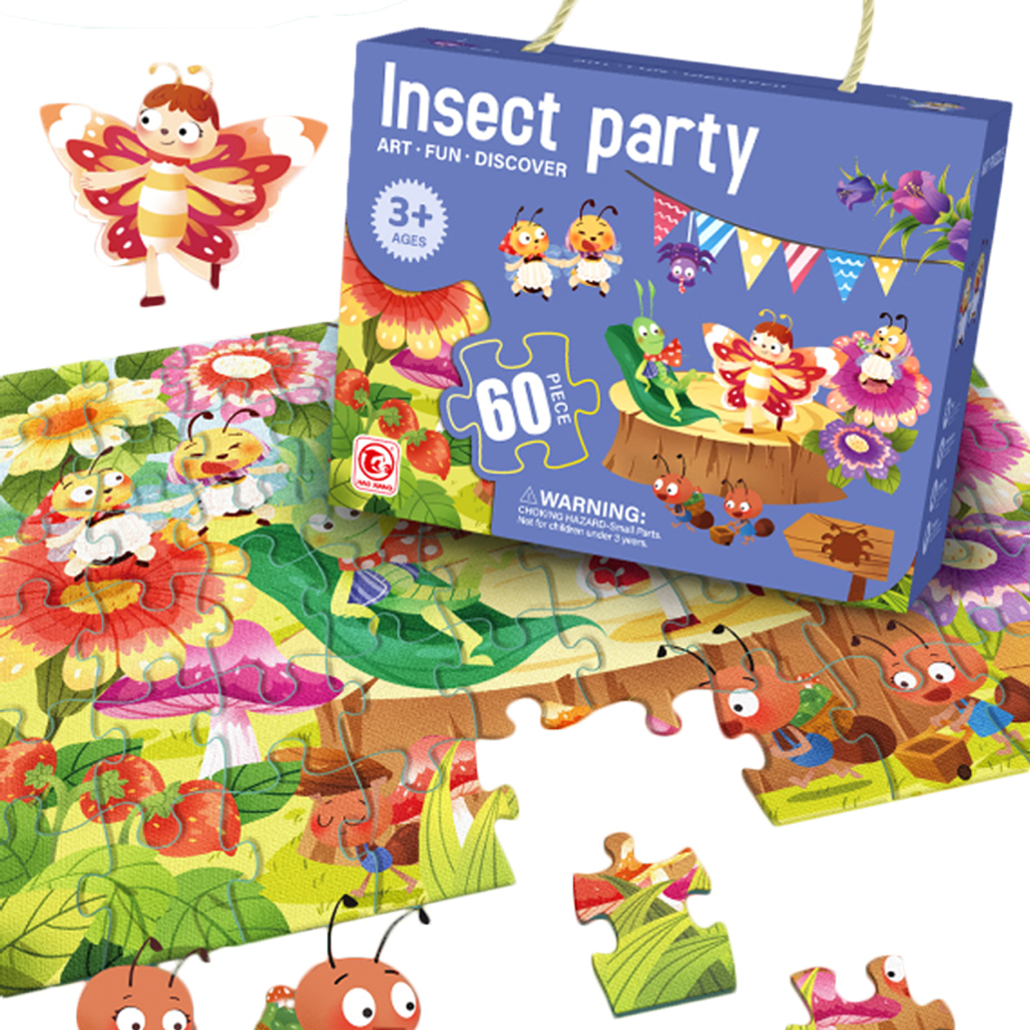Puzzle Fiesta Insectos 60 Piezas 2