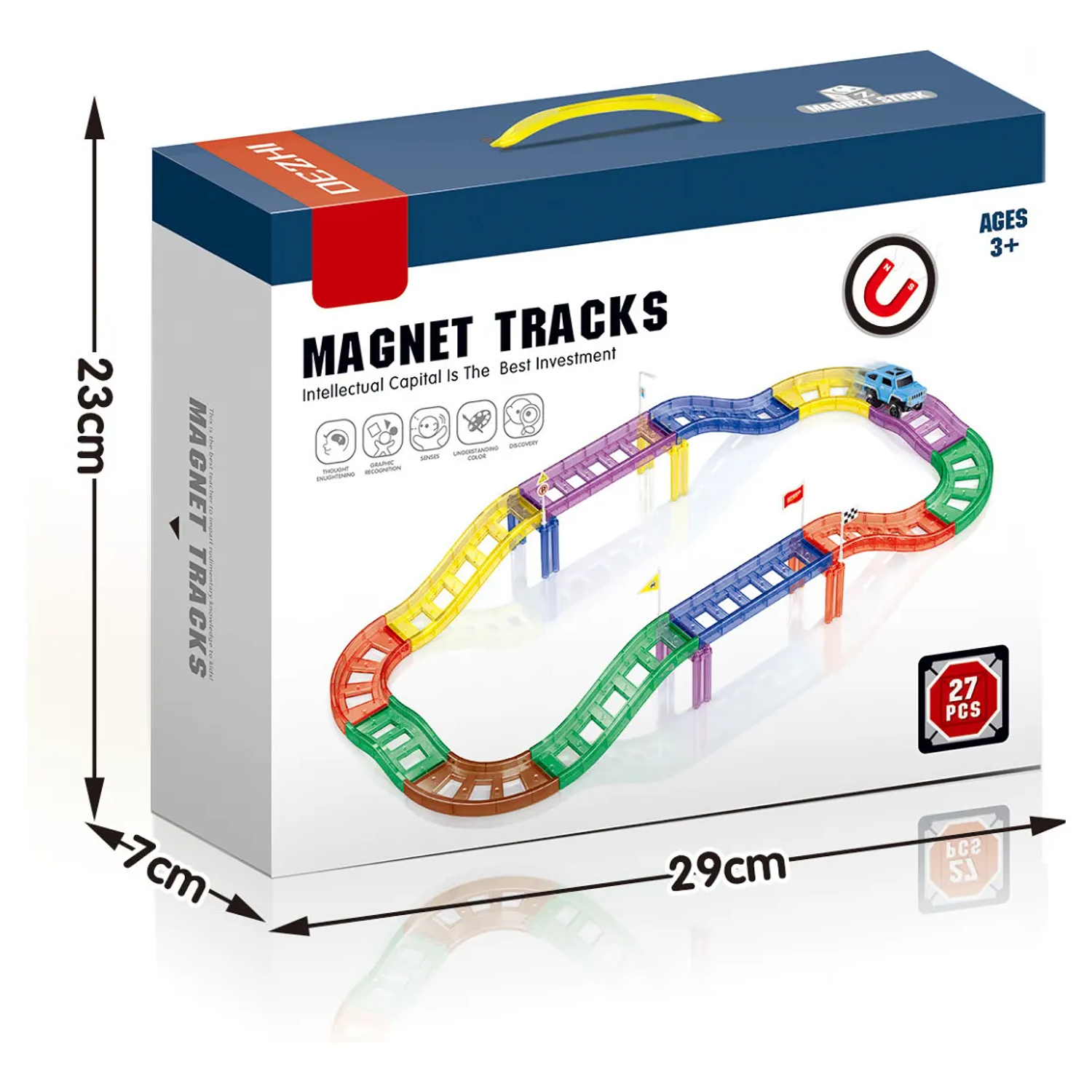 Pista Magnetica 27 Piezas 3