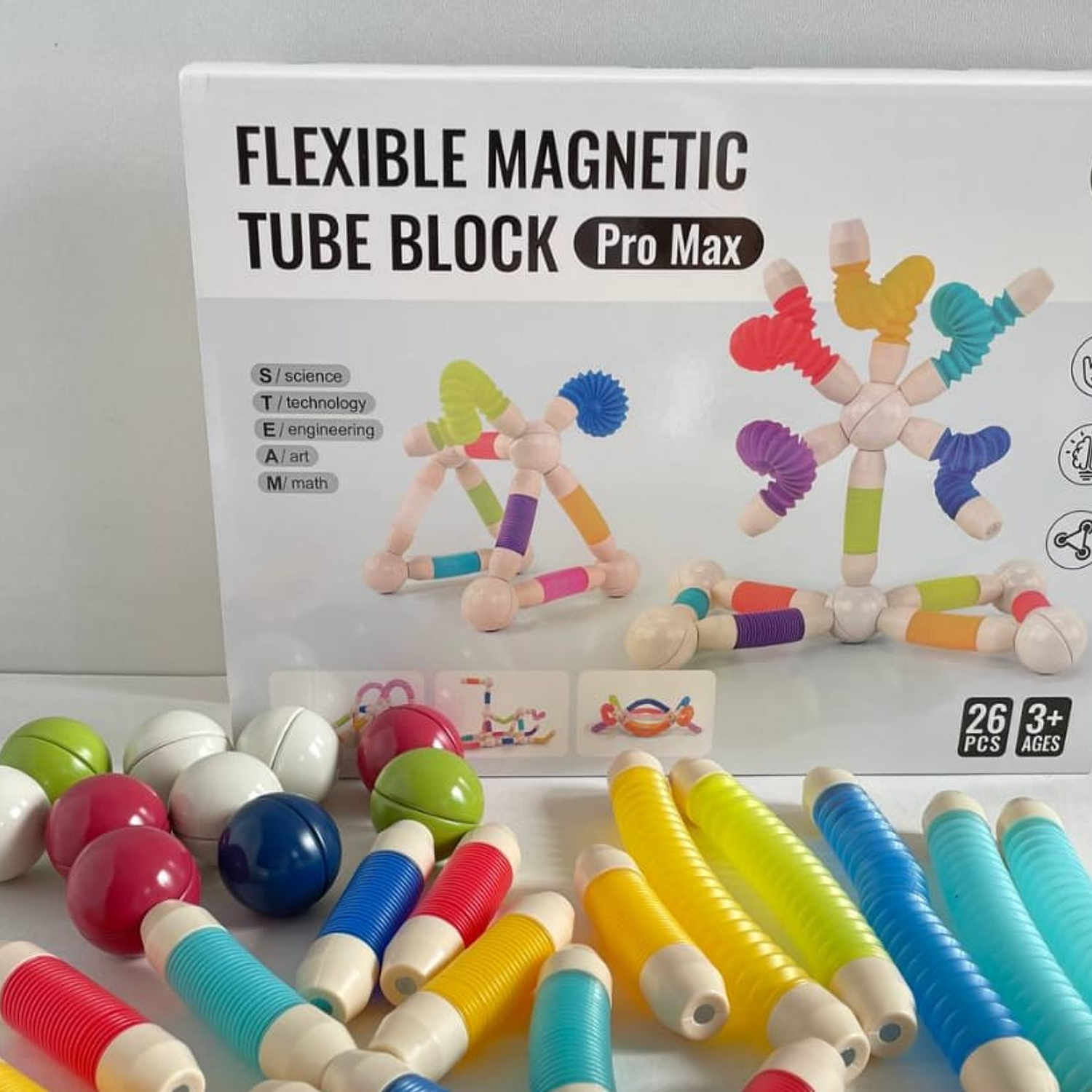Tubo Flexible Magnético 26 Piezas 1