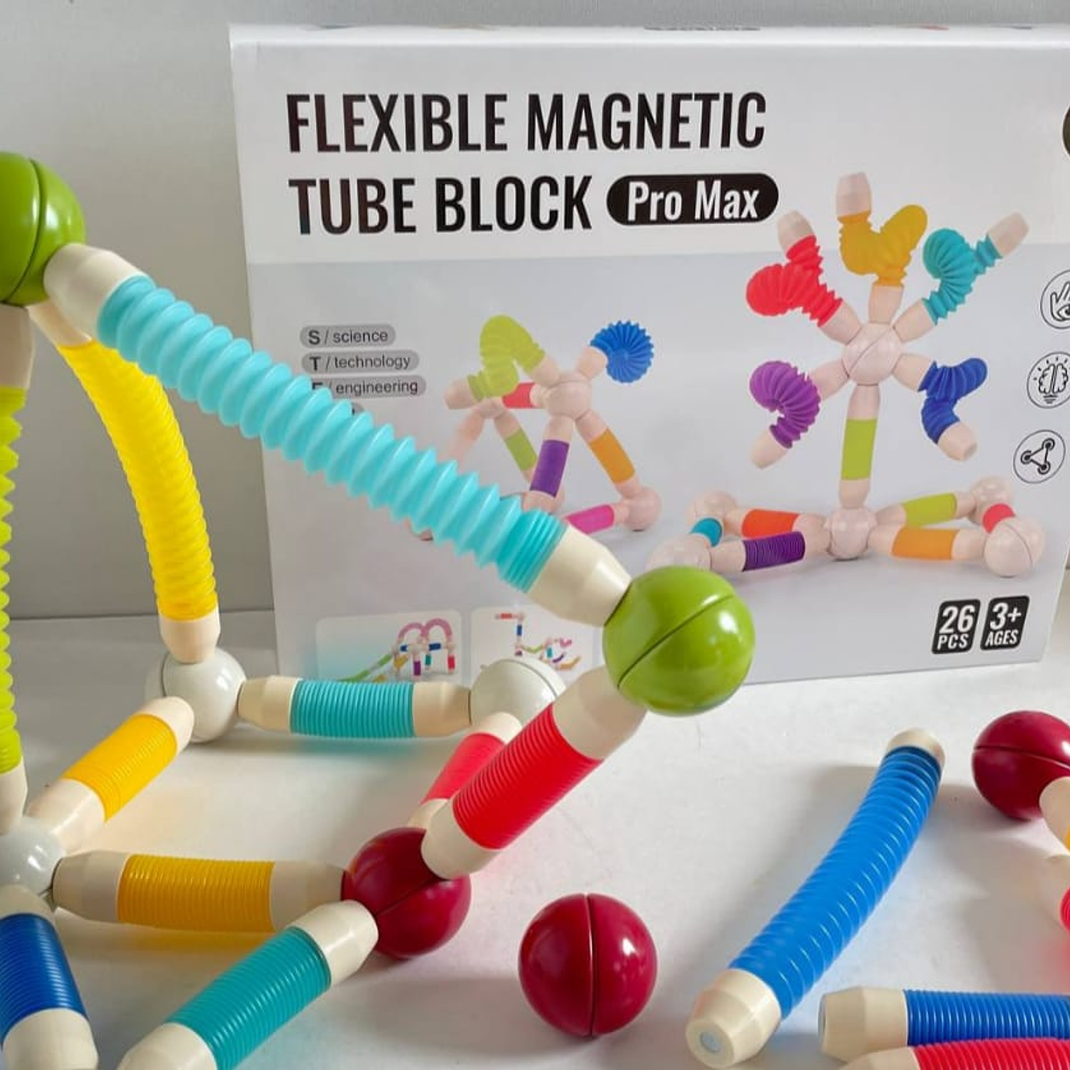 Tubo Flexible Magnético 26 Piezas 2