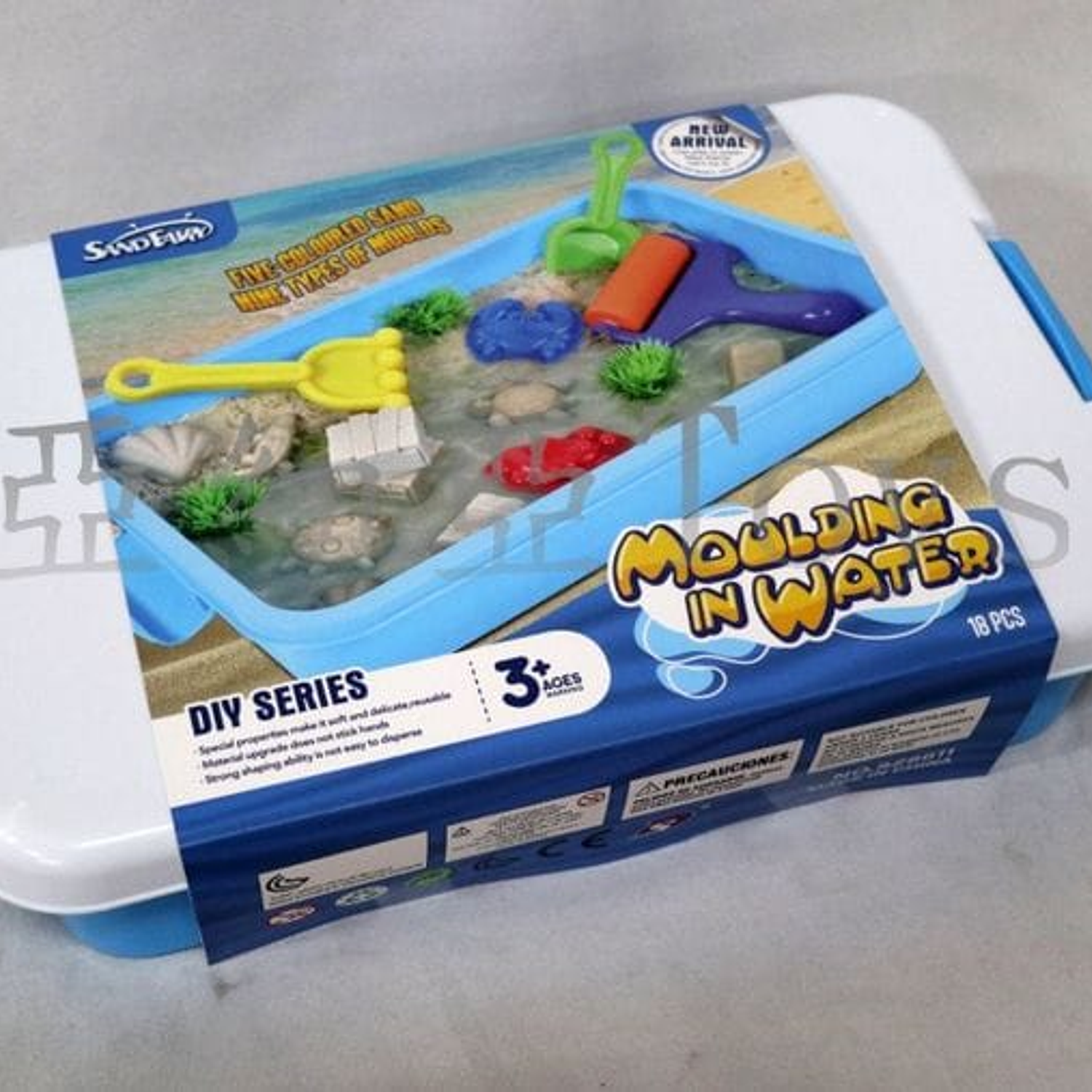 Arena mágica para jugar con agua