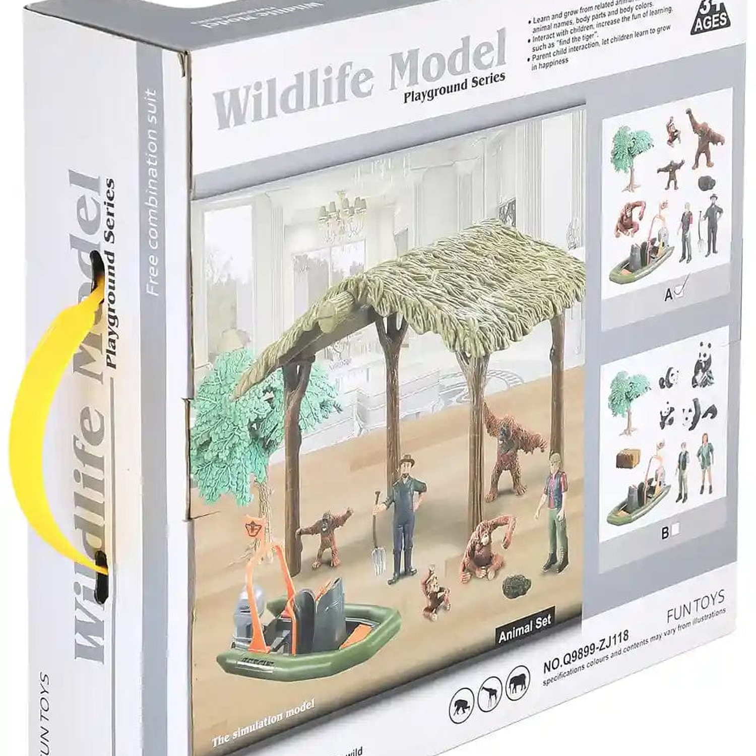 Set Vida Silvestre Primates y Osos Panda 2