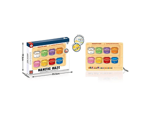 Tablero de clasificación de color con pincel magnético y cuentas 