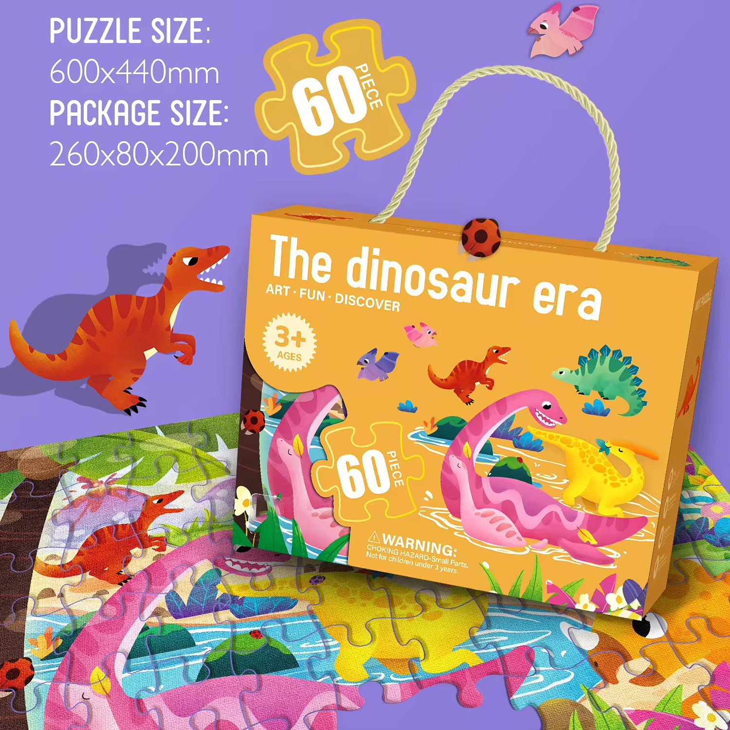 Puzzle Era Dinosaurios 60 Piezas 3