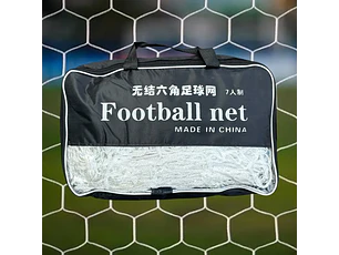 Red Futbolito Trenzado Polipropileno Uv Hexagonal 7 Jugadores
