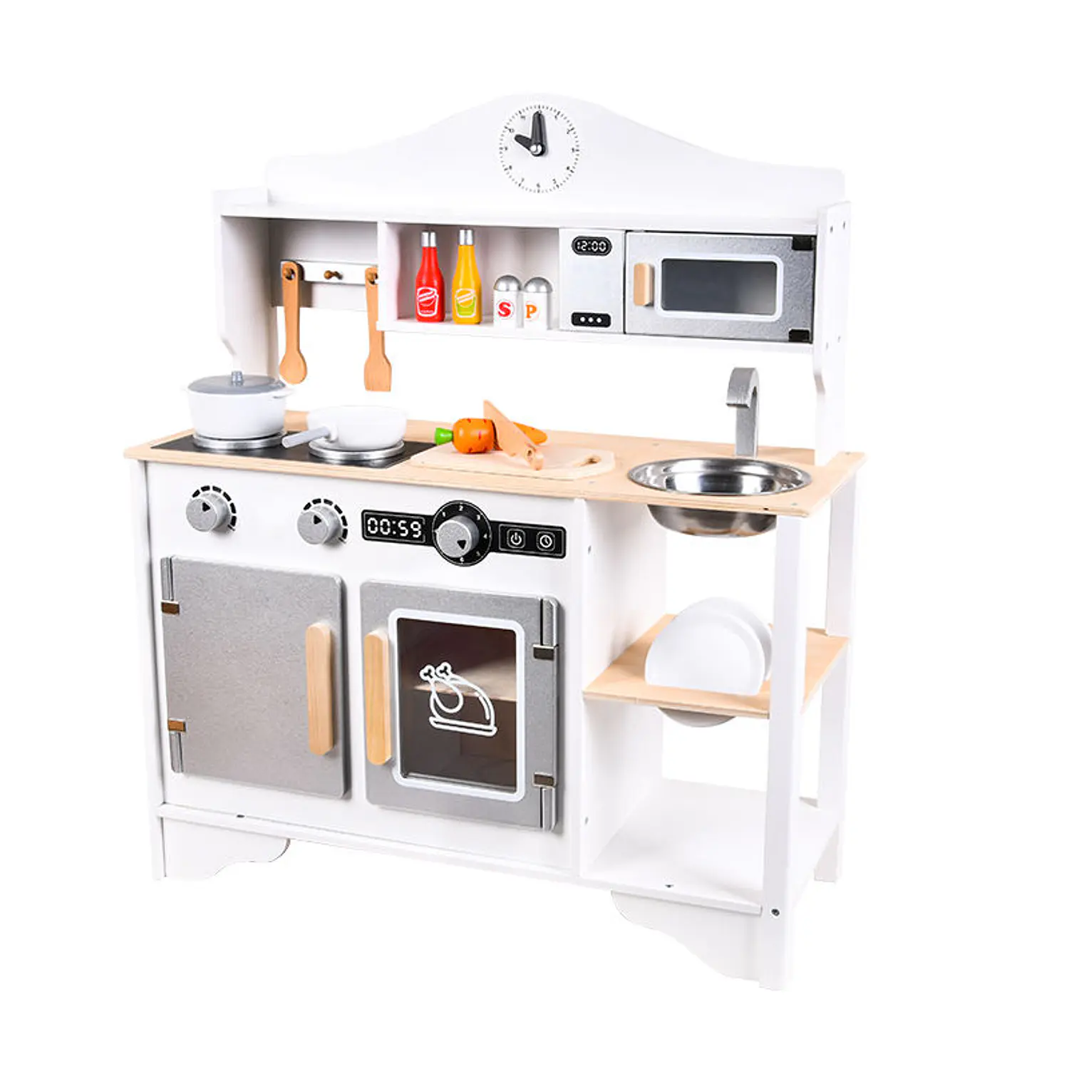 Cocina De Madera Para Niños Y Niñas Chicken 1